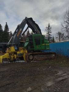 2018 John Deere 853M Feller Buncher wFR22 Head