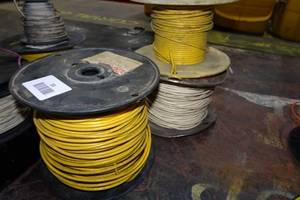 lot 33 image: Spools of 16 Gauge Stranded Copper Wire
