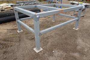 lot 68 image: Heavy Duty Galvanized Material Rack