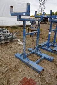 lot 70 image: Adjustable Material Rack with Fork Pockets