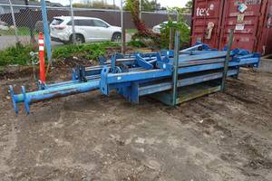 lot 57 image: Large Steel Beam Supports for Commercial Construction