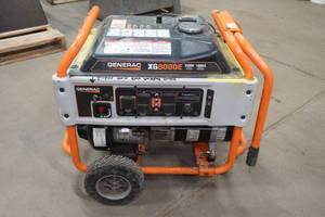 lot 2 image: Generac XG8000E 8000 Watt Gas Generator