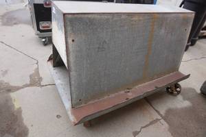 lot 39 image: Galvanized Panel and Material Cart