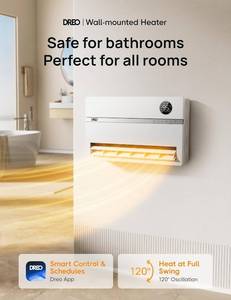 Dreo Wall-Mounted Heater with ALCI Plug