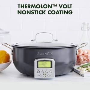 GreenPan Elite Essential Smart Electric 6 Quart Skillet Pot