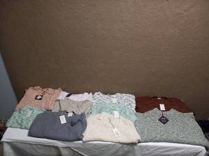 10 NEW SWEATERS ASSORTED SIZES