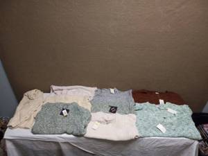 10 NEW SWEATERS ASSORTED SIZES