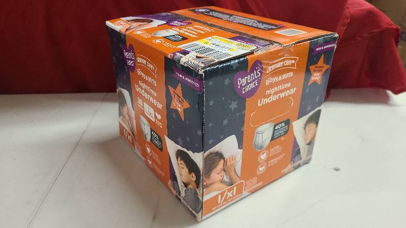 lot 102 image: Parents Choice Boys and Girls nighttime underwear