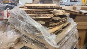 lot 38 image: Large fresh cut cross pieces of trees