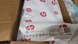 lot 72 image: Box of 3 Packages of HP Multipurpose paper