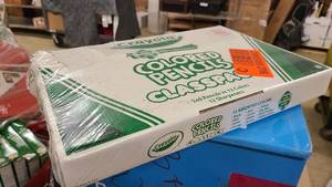 lot 75 image: Box of Crayola Colored Pencils for classrooms