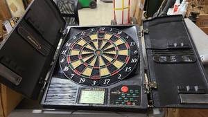 lot 110 image: Wall Mountable Halex Electronic Dart Board