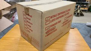 lot 131 image: Box of Medium Nitrile Disposable Powder Free Gloves