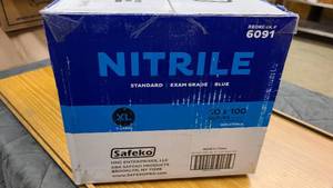 lot 146 image: New Box of Safeko Nitrile Exam Grade XL Gloves