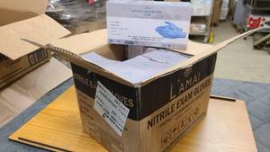 lot 154 image: Box of Lamai XL Nitrile Exam Gloves