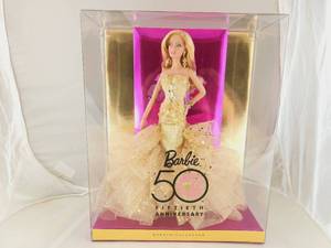 lot 230 image: NIB 50th Anniversary Barbie
