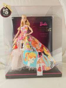 lot 28 image: NIB 50th Anniversary Barbie