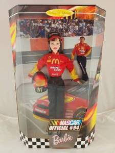 lot 36 image: NIB Nascar #94n Barbie