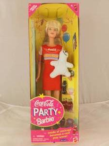 lot 60 image: NIB Coca Cola  Party Barbie