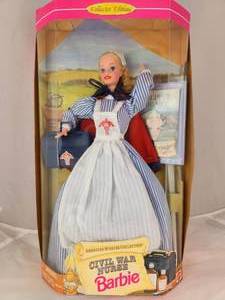 lot 103 image: NIB Civil War Nurse Barbie