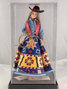 lot 185 image: NIB Western 1998 Barbie