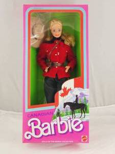 lot 188 image: NIB Canadian Barbie