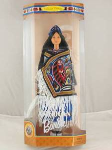 lot 197 image: NIB N.W. Coast Native American Barbie
