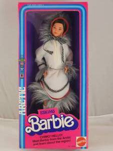 lot 202 image: NIB Eskimo Barbie
