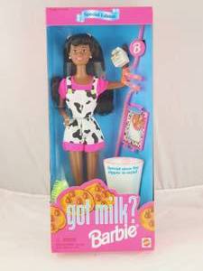 lot 244 image: NIB Got Milk Barbie