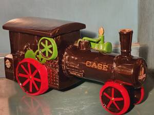 lot 260 image: Case Steam Tractor Cookie Jar