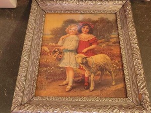 lot 280 image: Vintage Best Friends Framed Print