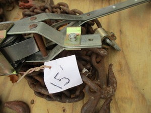 Log chain 15ft, one ton comalong...