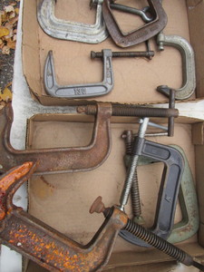C-clamps...