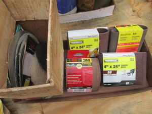Sand paper belts & disks...
