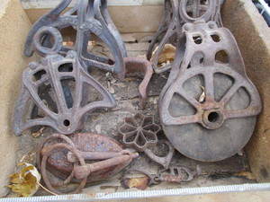 Vintage pulley frames - one with wo...