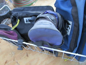 Bike accessories, REI packs, Kirkla...