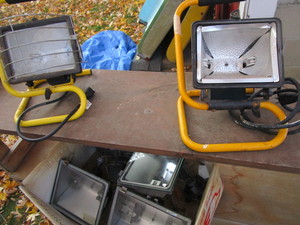 Halogen lights - work style, outdoo...