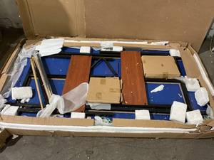 lot 101 image: RACK Crucis 5.5-Foot Folding 3 in 1 Multi Game BilliardPool Table - PLEASE READ