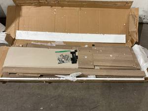 lot 105 image: Sauder Beginnings Credenza - Summer Oak Finish - USED