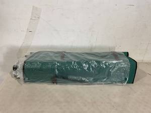 lot 303 image: Portable Folding Green Camping Chair with Shade Canopy, Cup Holder and Carrying Bag
