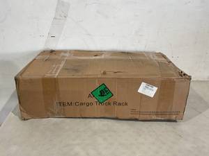 lot 304 image: AA-Racks Two-bar Set X33 Black Steel Low-Profile Pickup Truck Ladder Racks with 8-Non-Drilling C-Clamps