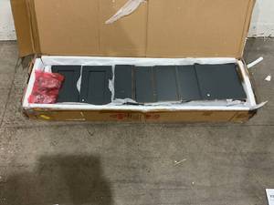 lot 218 image: Iwell Large Bathroom Cabinet - Dark Grey