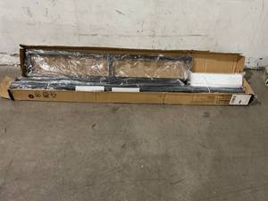 lot 121 image: Olee Sleep 9 Inch Queen Size Modern Metal Platform Bed Frame - Black - PLEASE READ