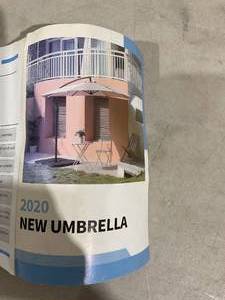 lot 330 image: 9 ft. Tan Cantilever Outdoor Patio Umbrella