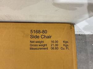 lot 226 image: Homestyles Bishop Collection Dining Chair - Black and Wood Finish