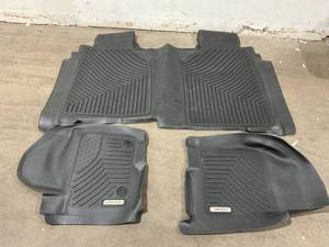 lot 336 image: OEDRO Floor Mat Set for 2019-2023 Chevy Silverado 1500GMC Sierra 1500 Crew Cab, No Rear Underseat Storage Box