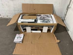 lot 21 image: Royal Gourmet Portable Propane Gas Grill and Griddle Combo with Side Table