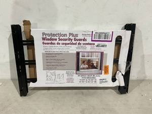 lot 339 image: Protection Plus Black Window Security 3-Bars with Quick-Release Egress