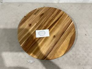 lot 342 image: Villa Acacia 22 inch Round Wooden Lazy Susan