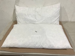 lot 356 image: Set of 2 White 32 x 17 inch Feather Pillows